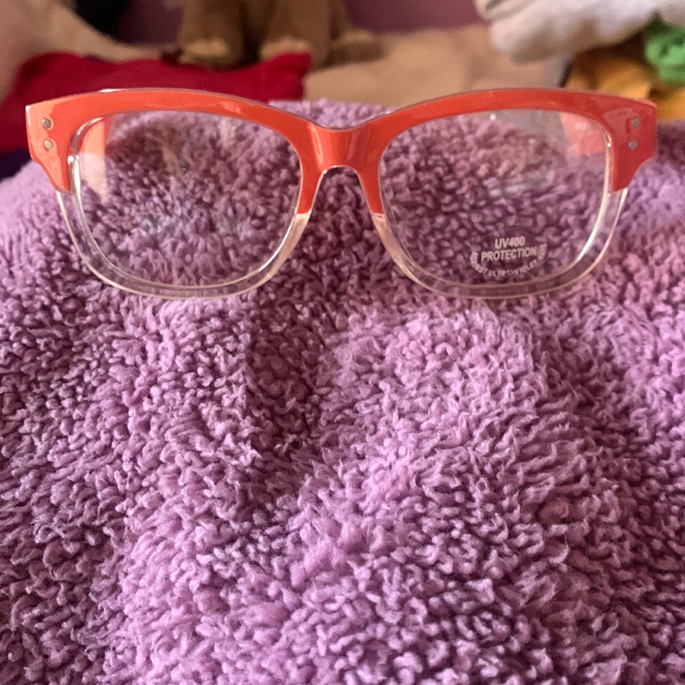 NEW Coral Fashion Glasses with UV Protection